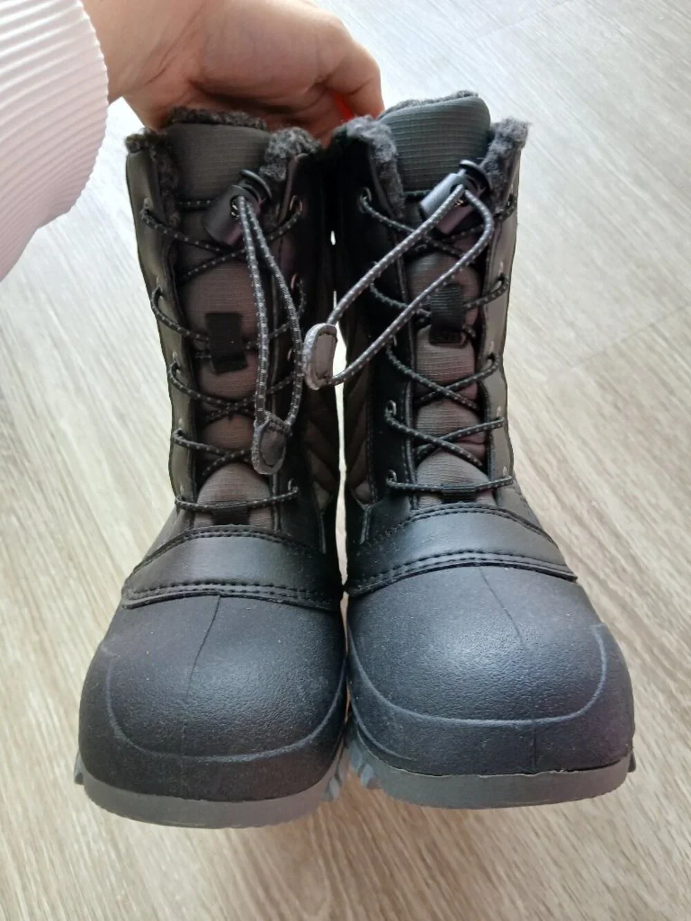 NWOT ALL IN MOTION SIZE 2 BLACK GIRLS WINTER BOOTS!